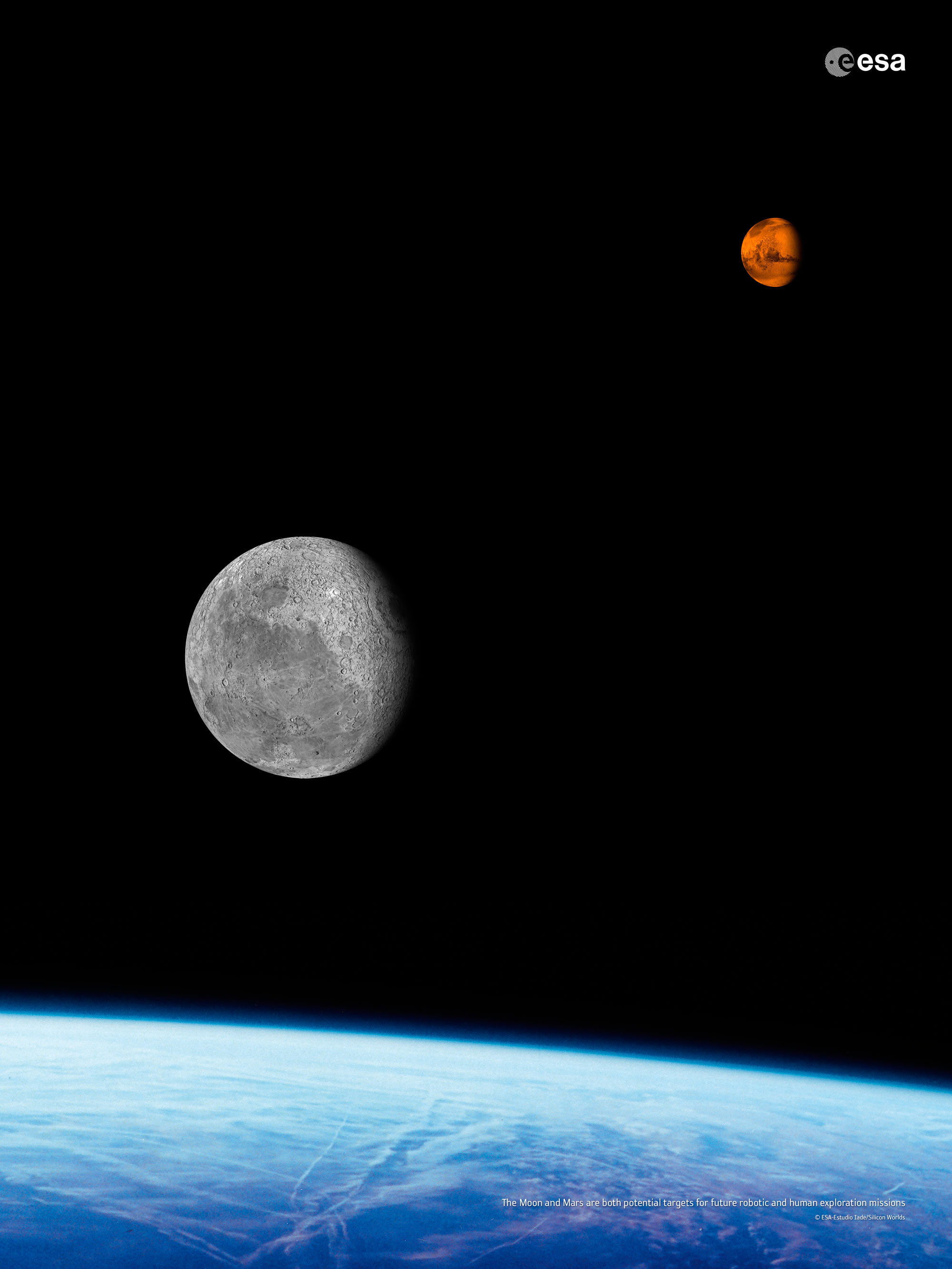 Space in Images 2016 11 La Lune et Mars