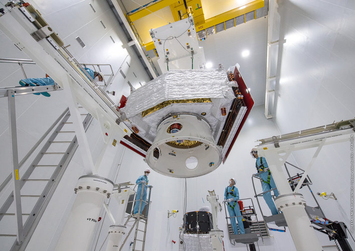 Completing the BepiColombo stack