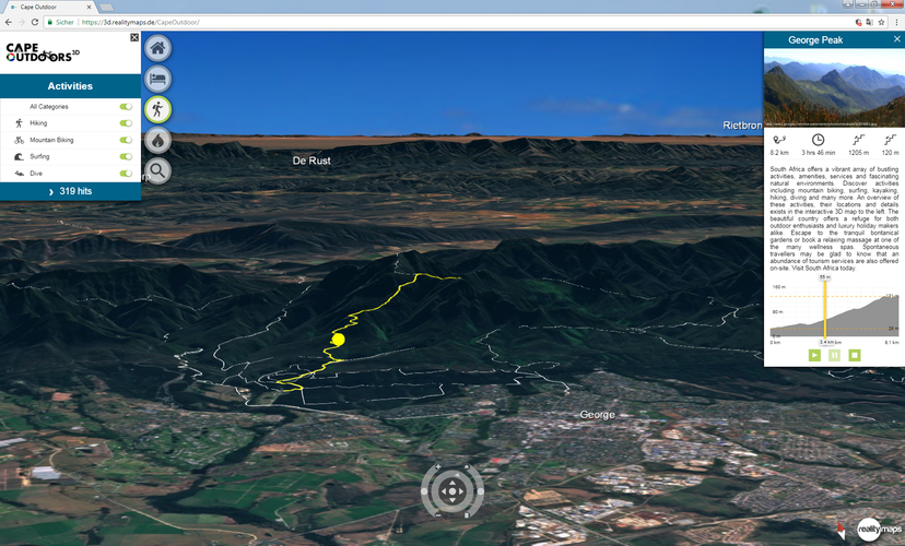 AR for tourism and fire monitoring