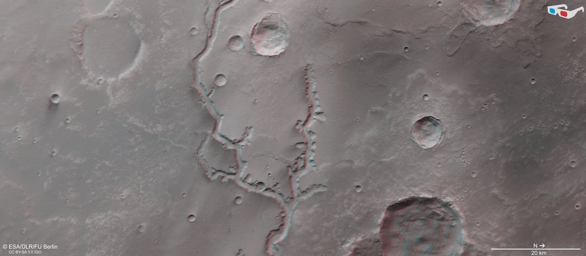 Nirgal Vallis in 3D