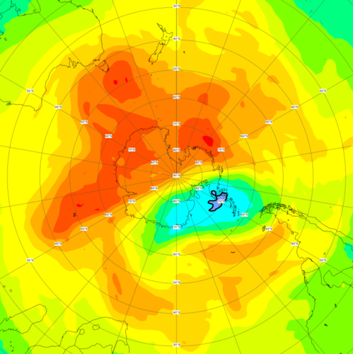 Ozone forecast charts