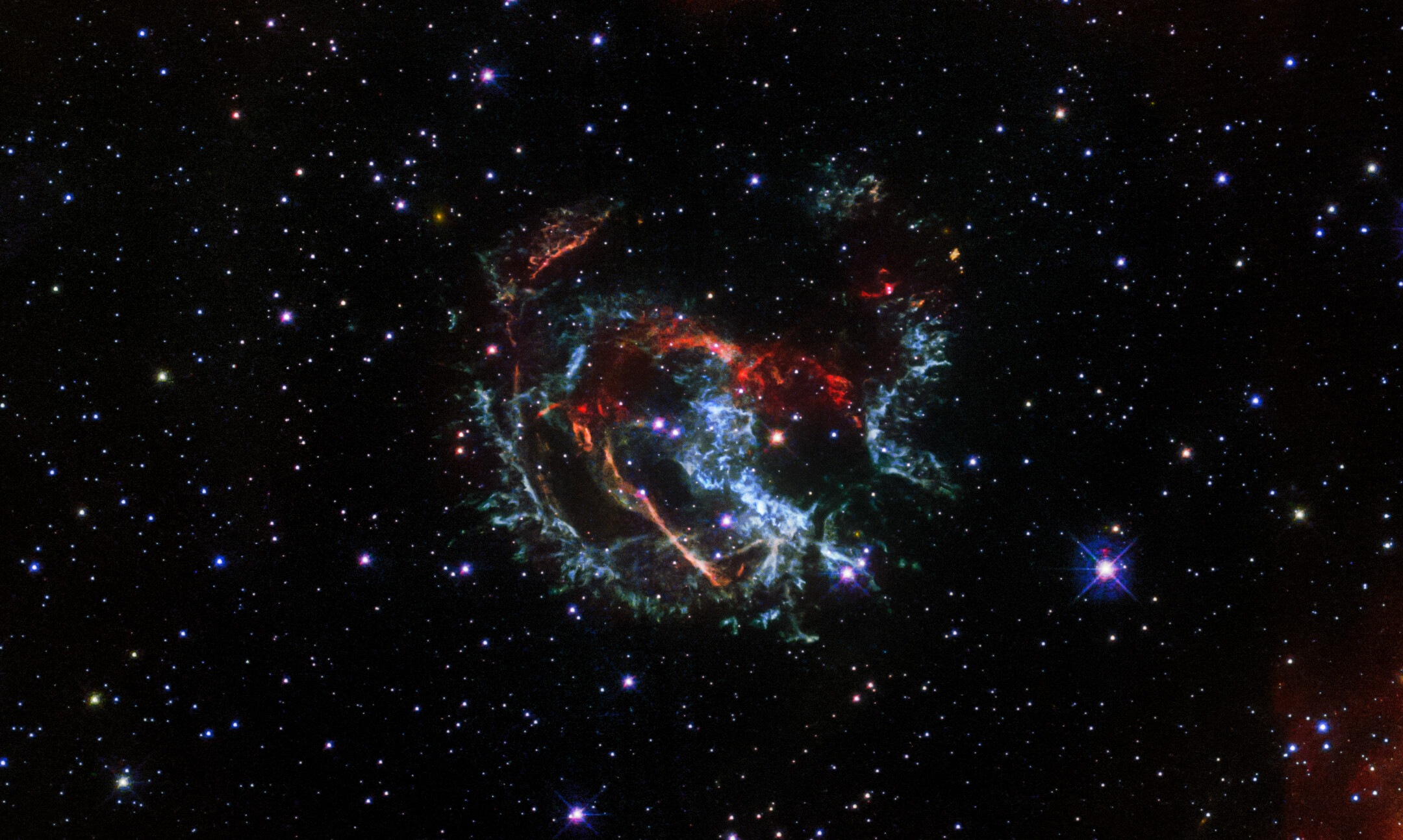 blue supernova explosion