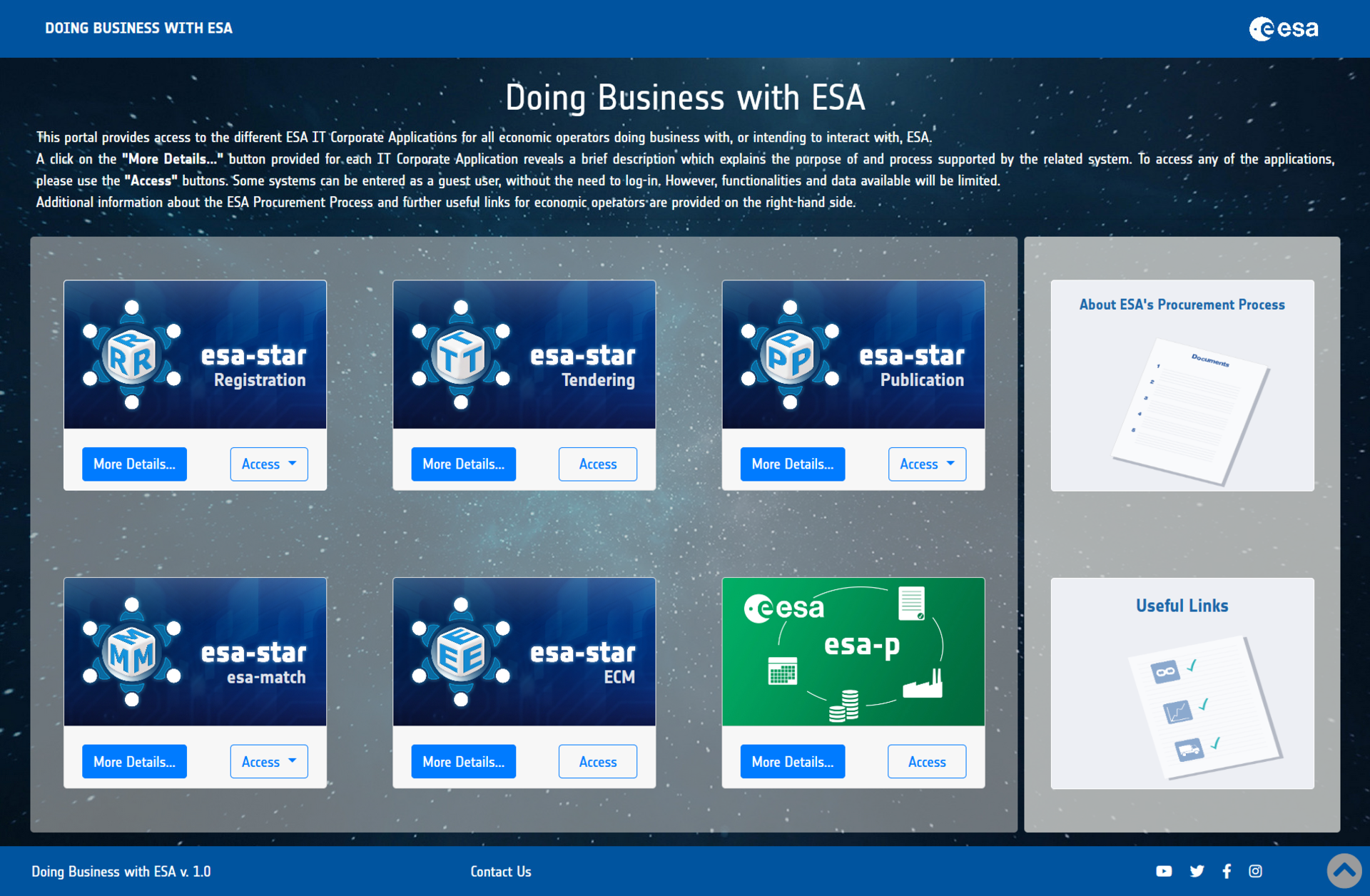 ESA will soon migrate to esa-star tools