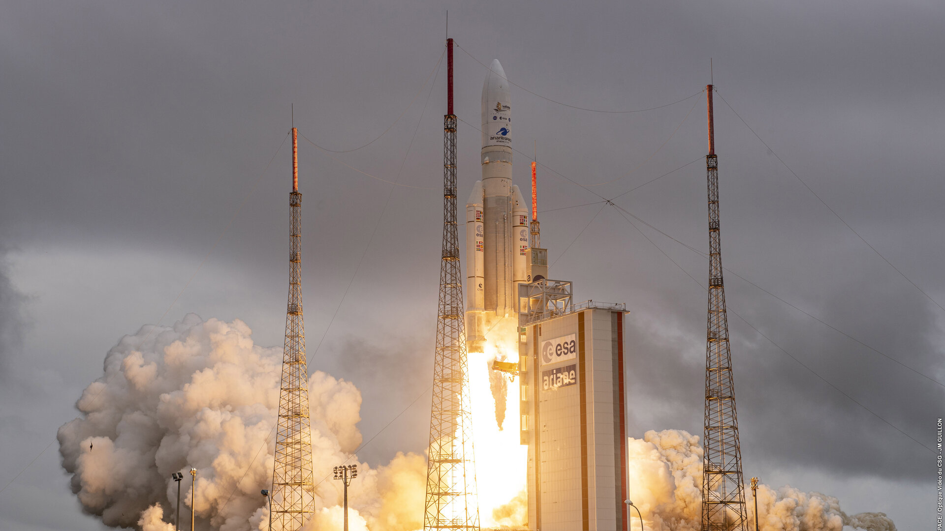 Webb liftoff on Ariane 5, 25 December 2021