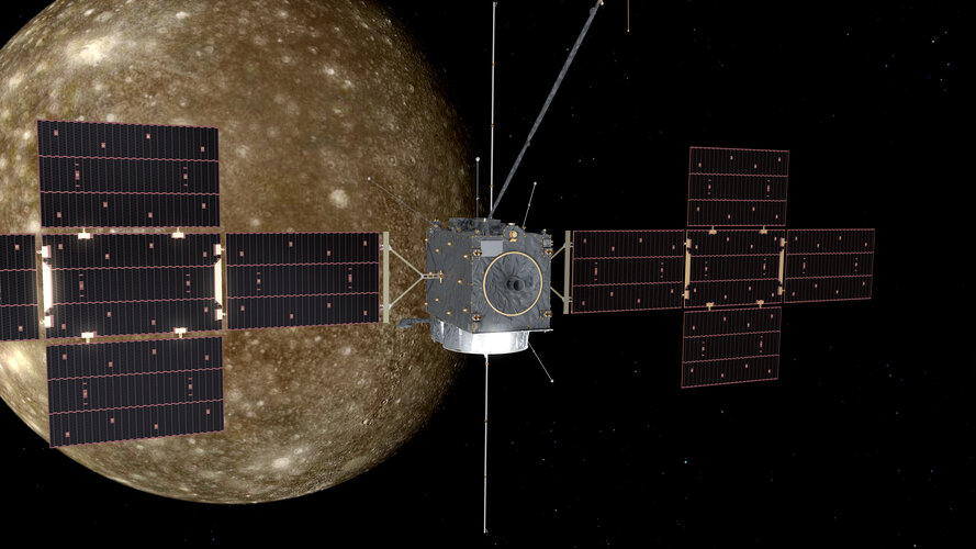 Juice flyby of Callisto (artist’s impression)