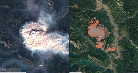 OroraTech wildfire detection in British Columbia