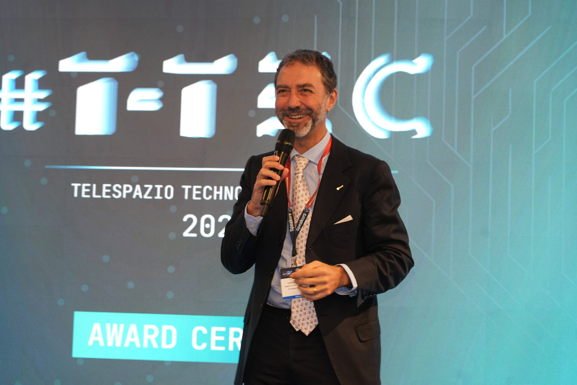 Luca del Monte, Head of Commercialisation Department at ESA during the #T-TeC competition award ceremony