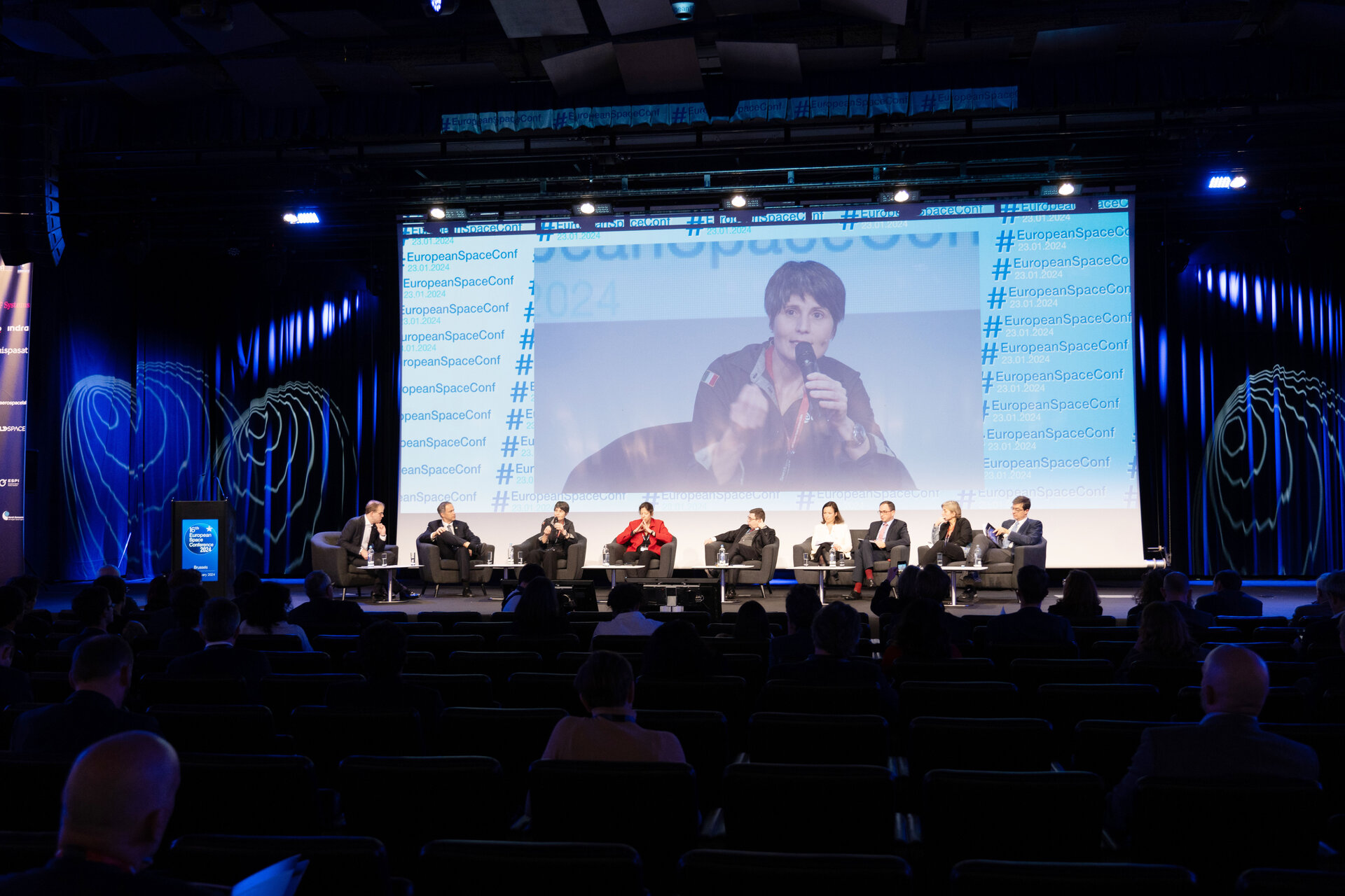 Panel members during the session "The Future of European Space Exploration"