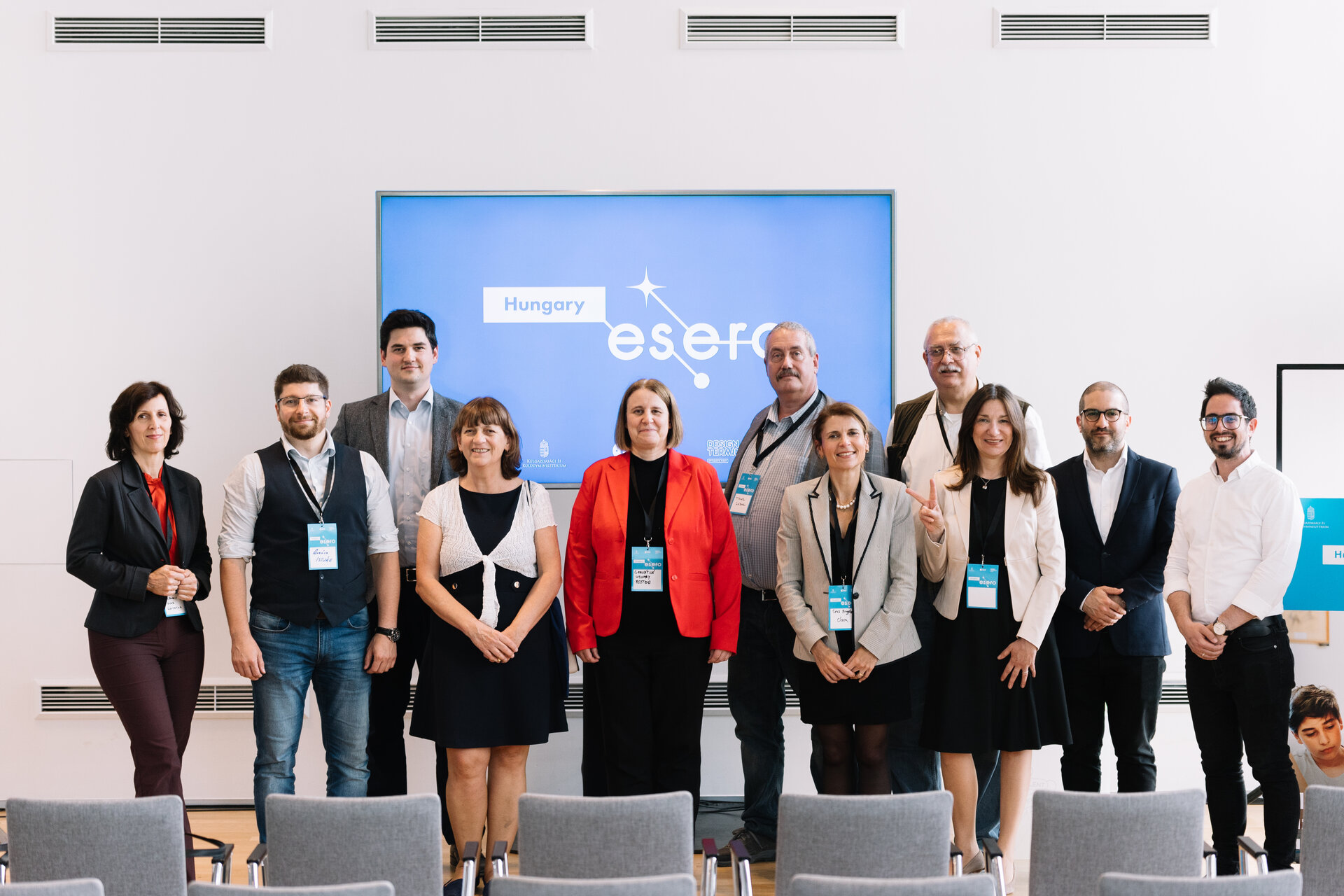 ESERO Hungary team, national partners with ESA representatives