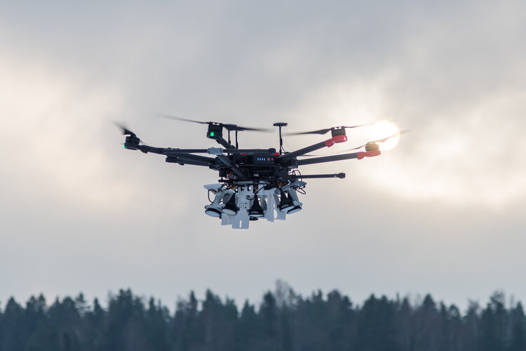 Drone test of planetary landing radar