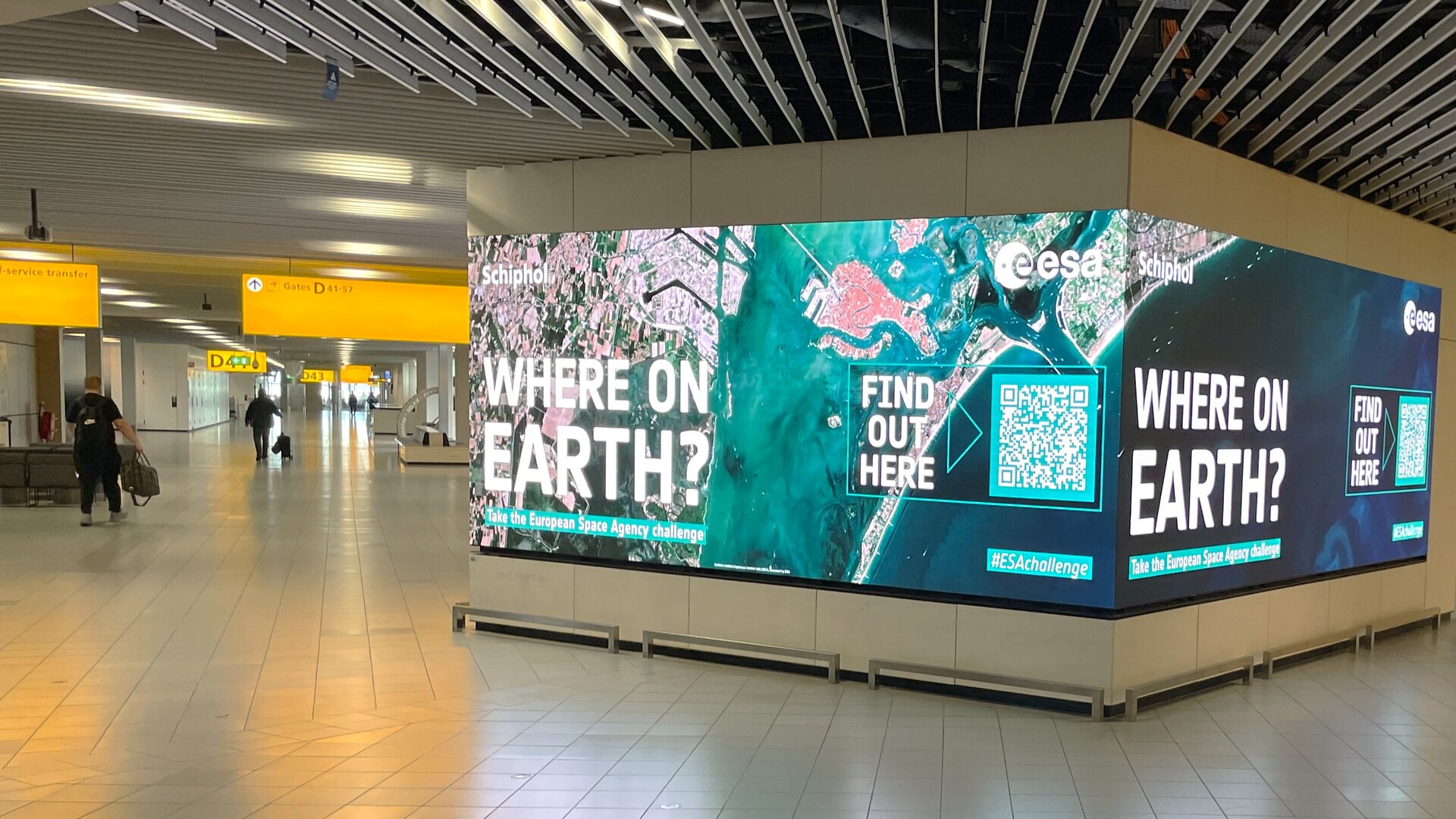 ESA X Schiphol 'Where on Earth?' travel quiz campaign banner image