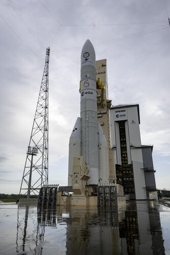 Ariane 6 revealed as nine-story mobile building rolls back from the launch pad